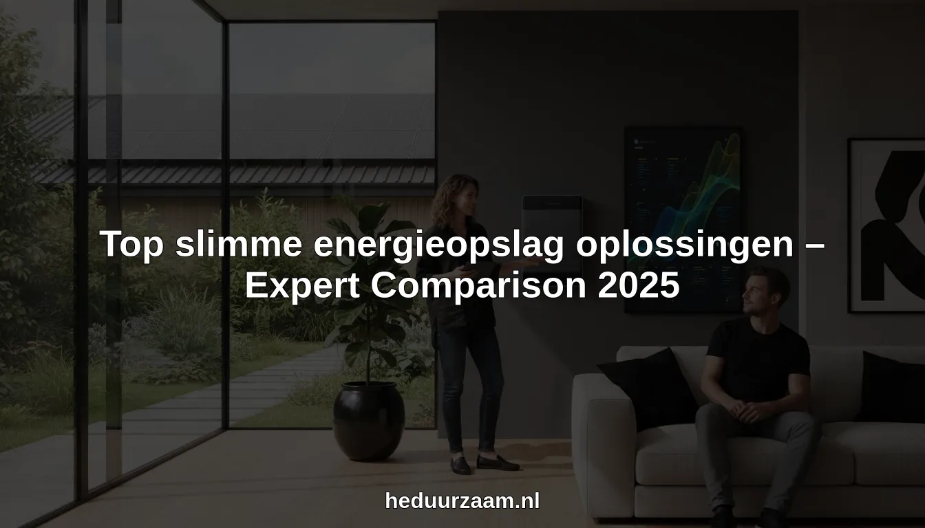 Top slimme energieopslag oplossingen – Expert Comparison 2025