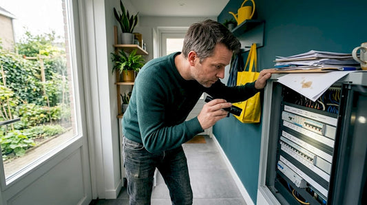 Bij een stroomstoring kijkt men vaak eerst even in de meterkast om te zien wat er aan de hand is.