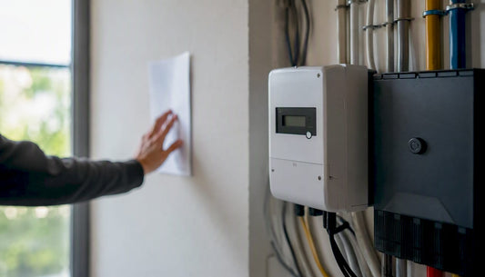 Elektrameter in de meterkast van een woning